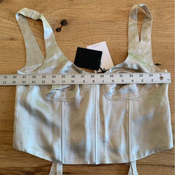 Zara Lingerie Bralette Corset Taupe Women’s Medium NWT - Picture 5 of 10